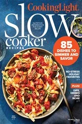 Book cover of Cooking Light Slow Cooker Recipes by Cooking Living