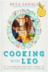 Book cover of Cooking with Leo by Erica Daniels