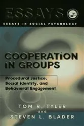 Book cover of Cooperation in Groups by Tom Tyler