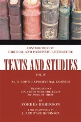 Book cover of Coptic Apocryphal Gospels by Forbes Robinson