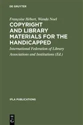 Book cover of Copyright and library materials for the handicapped by Unknown