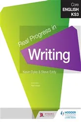 Book cover of Core English KS3 Real Progress in Writing by Steve Eddy
