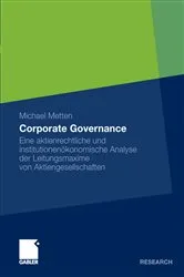 Book cover of Corporate Governance by Angela Bol