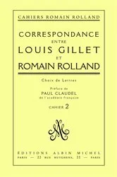 Book cover of Correspondance entre Louis Gillet et Romain Rolland by Romain Rolland