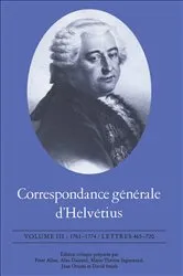 Book cover of Correspondance générale d'Helvétius, Volume III by Claude Adrien Helvétius