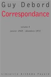 Book cover of Correspondance, tome 4 by Guy Debord