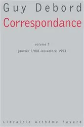 Book cover of Correspondance Volume 7 by Guy Debord