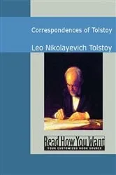 Book cover of Correspondences of Tolstoy by Leo Nikolayevich Tolstoy