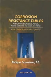 Book cover of Corrosion Resistance Tables (5th ed.) by Philip A. Schweitzer P.E.
