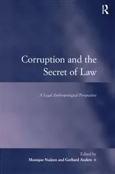 Book cover of Corruption and the Secret of Law by Gerhard Anders