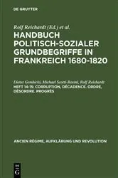 Book cover of Corruption, Décadence. Ordre, Désordre. Progrès by Dieter Gembicki