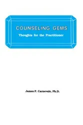 Book cover of Counseling Gems by James P. Carnevale