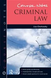 Book cover of Course Notes: Criminal Law by Unknown
