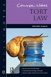 Book cover of Course Notes: Tort Law by Unknown