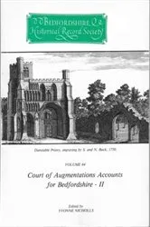 Book cover of Court of Augmentations Accounts for Bedfordshire - II by Yvonne Nicholls