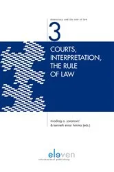 Book cover of Courts, Interpretation, the Rule of Law by Miodrag A. Jovanovic