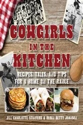 Book cover of Cowgirls in the Kitchen by Jill Charlotte Stanford