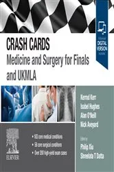 Book cover of Crash Cards: Medicine and Surgery for Finals and UKMLA - E-Book by Kerrod Kerr