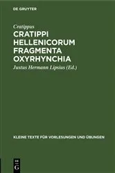 Book cover of Cratippi Hellenicorum fragmenta Oxyrhynchia by Cratippus
