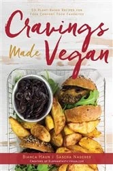Book cover of Cravings Made Vegan by Bianca Haun