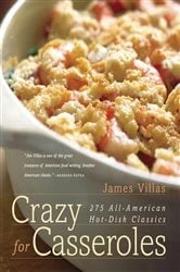 Book cover of Crazy for Casseroles by James Villas