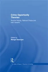 Book cover of Crime Opportunity Theories by Mangai Natarajan