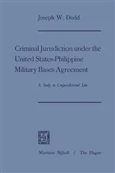 Book cover of Criminal Jurisdiction under the United States-Philippine Military Bases Agreement by Joseph W. Dodd