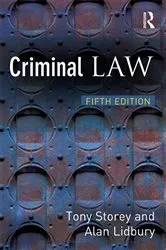 Book cover of Criminal Law (5th ed.) by Tony Storey