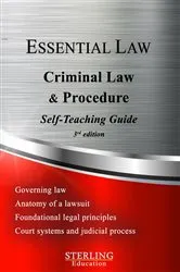 Book cover of Criminal Law & Procedure by Sterling Education