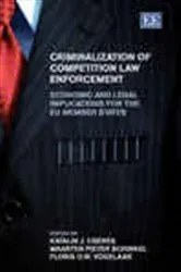 Book cover of Criminalization of Competition Law Enforcement by Unknown