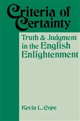 Book cover of Criteria Of Certainty by Kevin L. Cope