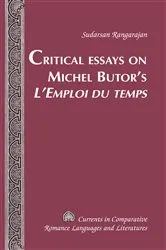 Book cover of Critical Essays on Michel Butor’s «L’Emploi du temps» by Tamara Alvarez-Detrell
