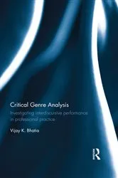 Book cover of Critical Genre Analysis by Vijay K. Bhatia