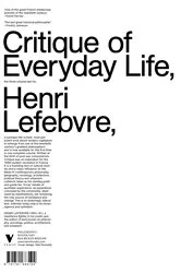 Book cover of Critique of Everyday Life by Henri Lefebvre