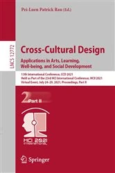 Book cover of Cross-Cultural Design. Applications in Arts, Learning, Well-being, and Social Development by Pei-Luen Patrick Rau