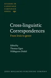 Book cover of Cross-linguistic Correspondences by Thomas Egan