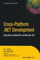 Book cover of Cross-Platform .NET Development by Jason King