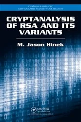 Book cover of Cryptanalysis of RSA and Its Variants by M. Jason Hinek