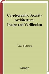 Book cover of Cryptographic Security Architecture by Peter Gutmann