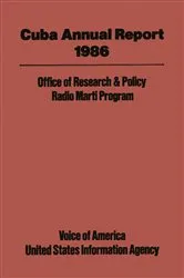 Book cover of Cuba Annual Report by Voice of America-Radio Marti Program