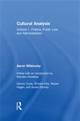 Book cover of Cultural Analysis by Aaron Wildavsky