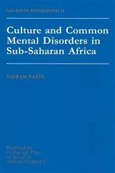 Book cover of Culture And Common Mental Disorders In Sub-Saharan Africa by Vickram Patel