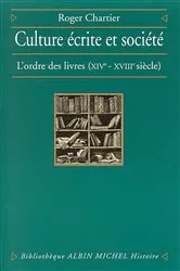 Book cover of Culture écrite et Société by Roger Chartier