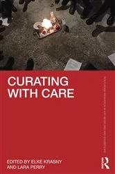 Book cover of Curating with Care by Elke Krasny