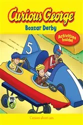 Book cover of Curious George Boxcar Derby by H.A. Rey