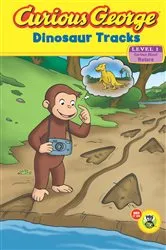 Book cover of Curious George Dinosaur Tracks by H.A. Rey