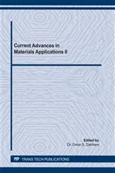 Book cover of Current Advances in Materials Applications II by Omar S. Dahham