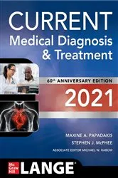 Book cover of CURRENT Medical Diagnosis and Treatment 2021 (60th ed.) by Maxine A. Papadakis