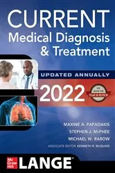 Book cover of CURRENT Medical Diagnosis and Treatment 2022 (61st ed.) by Maxine A. Papadakis
