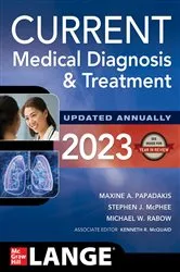 Book cover of CURRENT Medical Diagnosis and Treatment 2023 (62nd ed.) by Maxine A. Papadakis